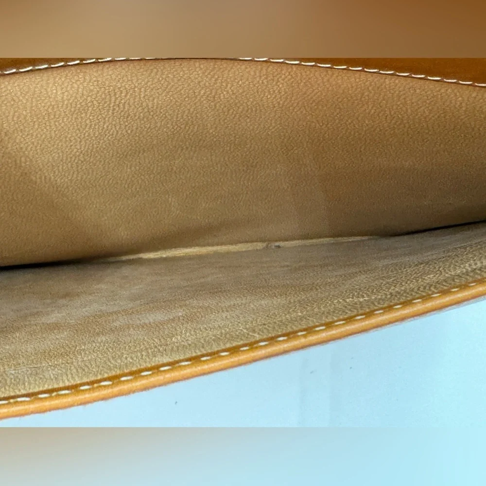 Gucci-Authentic-Vintage All Leather 2 Way Handbag Camel - Picture 9 of 13